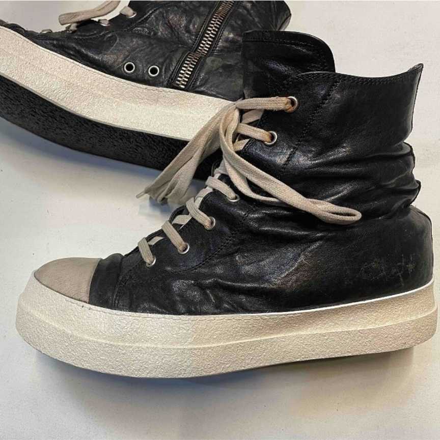 rick owens レア　ヴィシャスダンク　レザースニーカー　ラモーンズ rick owens レアヴィシャスダンクレザースニーカーラモーンズ