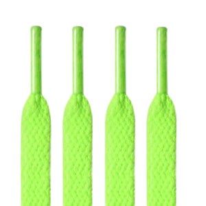 ARATA Polyester Shoelace Fluorescent Green