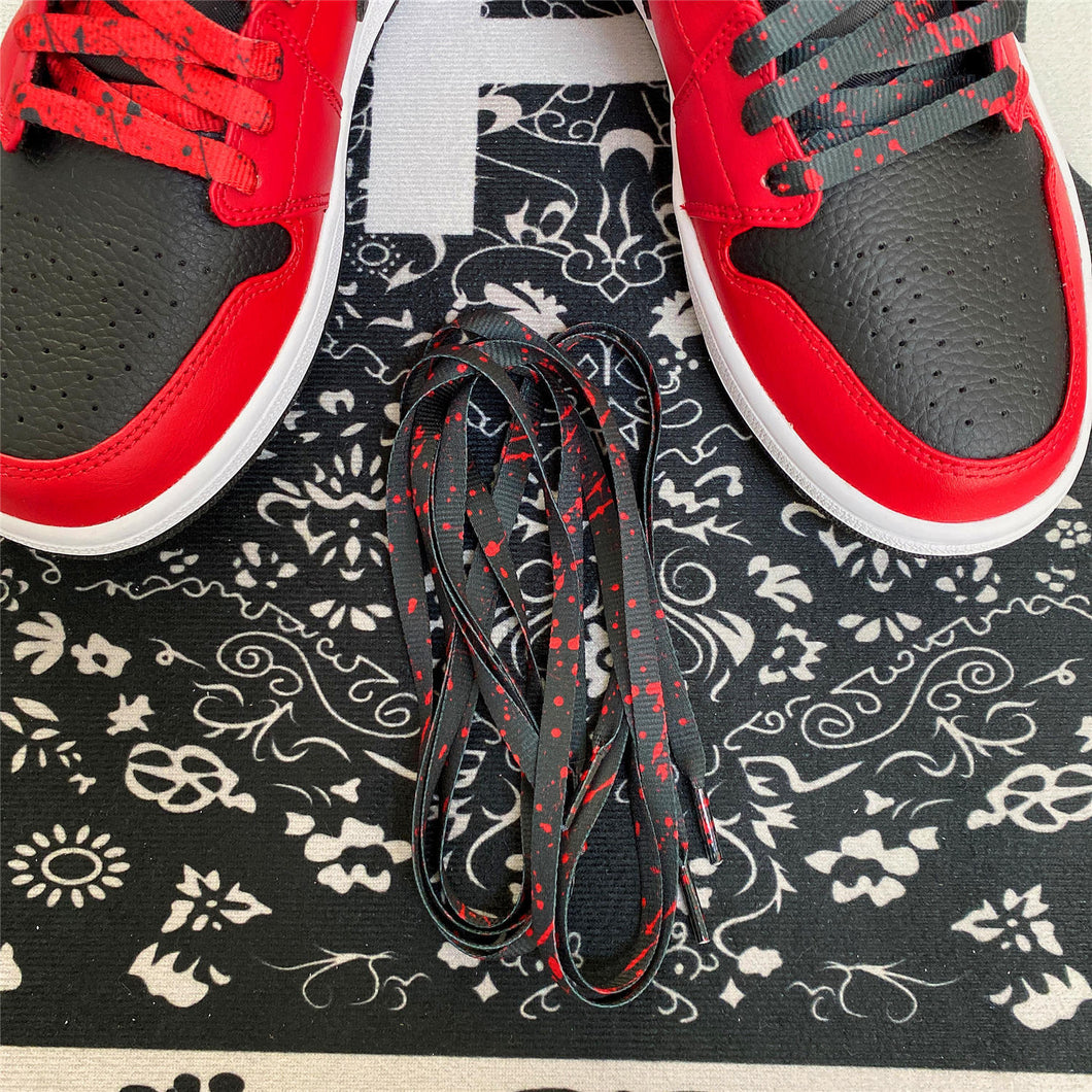 ARATA Splash Shoelace Black&Red