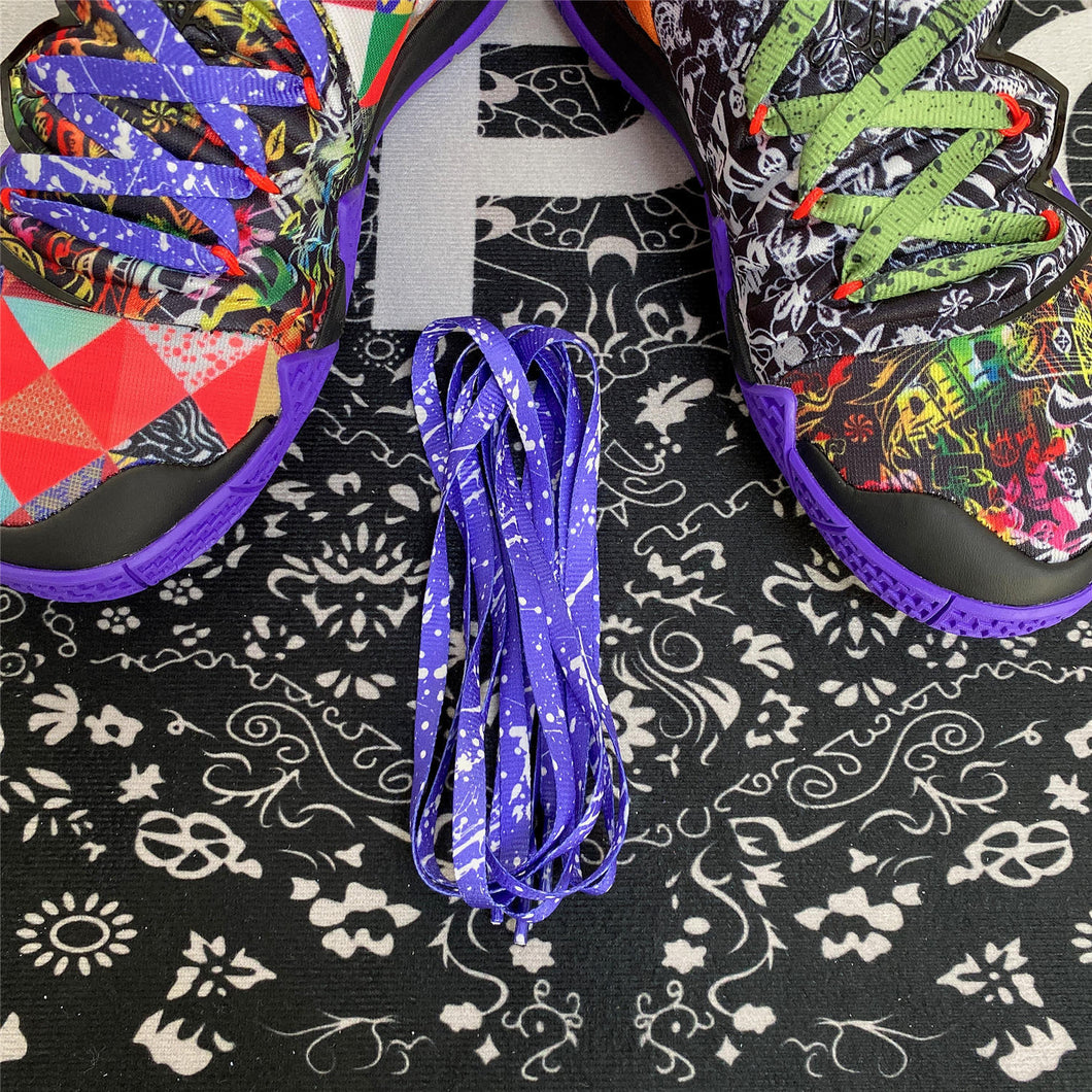 ARATA Splash Shoelace Purple & White