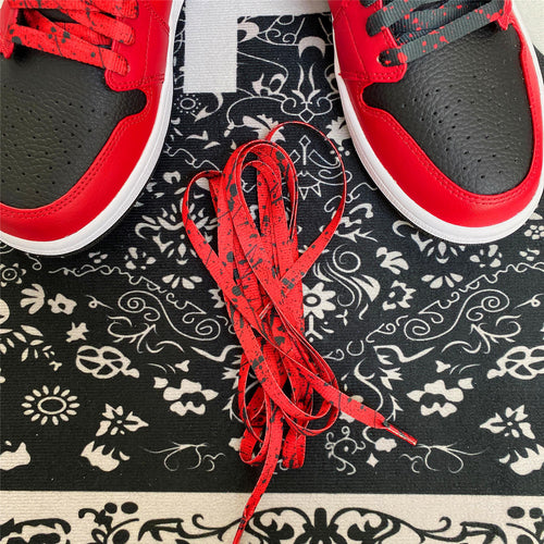ARATA Splash Shoelace Red & Black