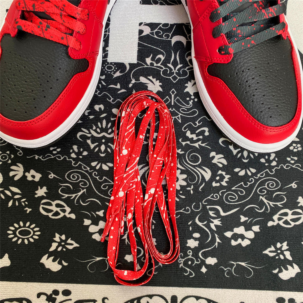 ARATA Splash Shoelace Red & White